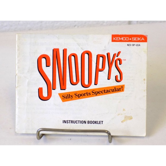 Nintendo Other - Peanuts Snoopy's Silly Sports Spectacular NES Instruction Manual Kemco NES-OP